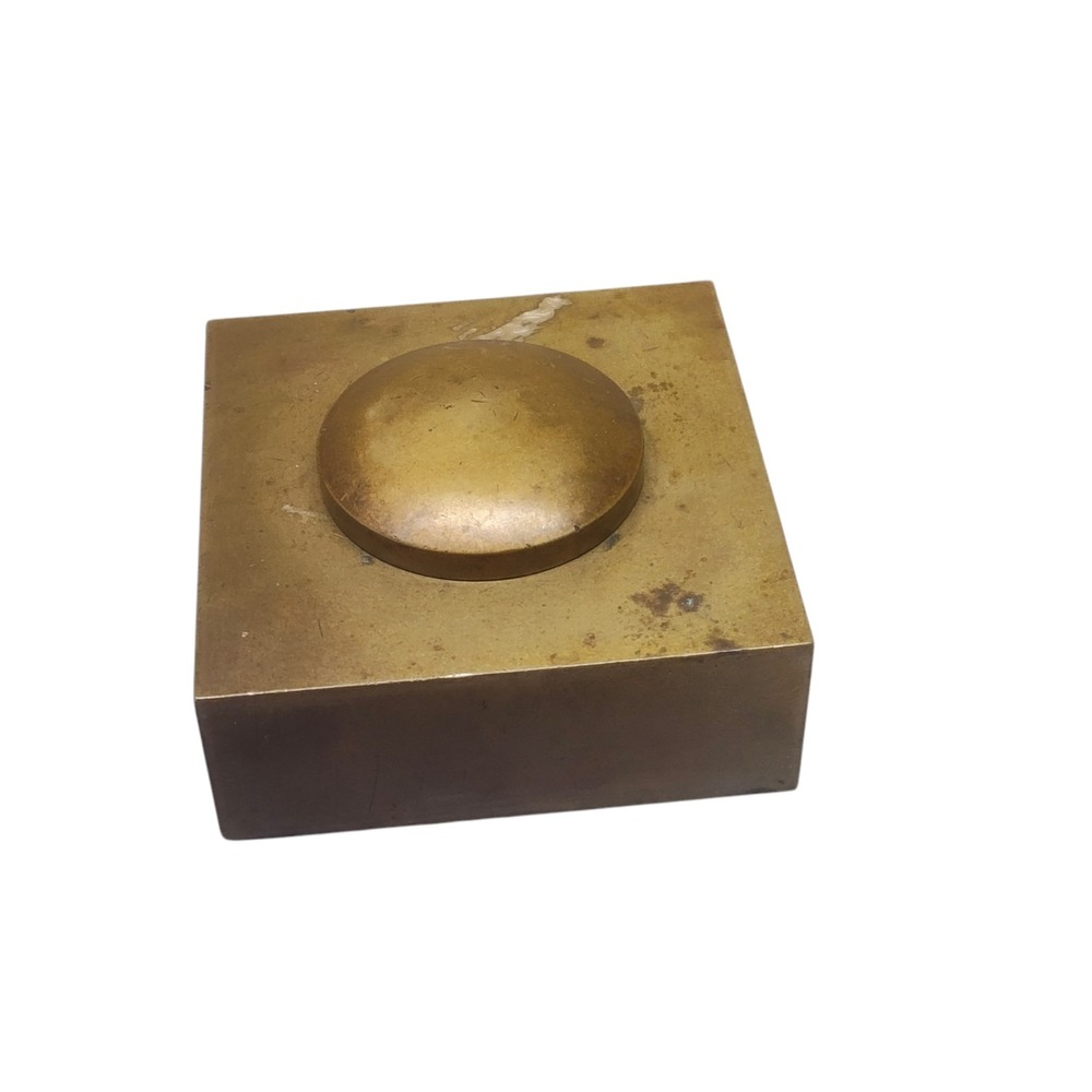 Vintage Solid Brass‎ Ink Well
